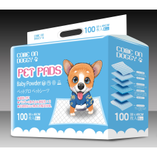 Come On Doggy Pet Pads (Baby Powder) 超厚尿墊(爽身粉味) 33X45 100片 X2